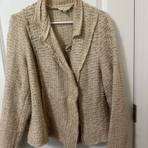 CAbi Women's Cream Textured Blazer